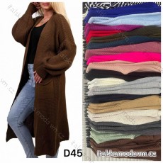 Cardigan pletený dlhý rukáv dámsky (S/M/L ONE SIZE) TALIANSKA MÓDA IMWD24672