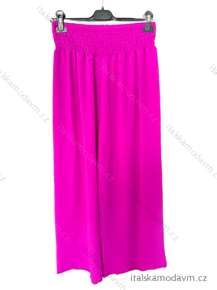 Nohavice dlhé oversize dámske (S/M/L ONE SIZE) TALIANSKA MODA IM32419112/DUR fuchsiová M/L