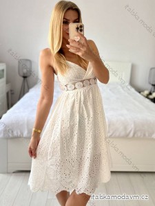 Šaty letné boho krajkové na ramienka dámske (S/M ONE SIZE) TALIANSKA MÓDA IMPEM231202/DU