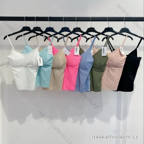 Croptop na ramienka dámsky (S/M ONE SIZE) TALIANSKA MÓDA IMPMD248490