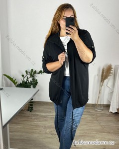 Cardigan dlhý rukáv dámsky nadrozmer (54/56 ONE SIZE) TALIANSKA MÓDA IMWQ24295