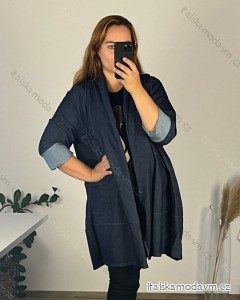 Cardigan dlhý rukáv dámsky nadrozmer (54/56 ONE SIZE) TALIANSKA MÓDA IMSM24ROMA/DU