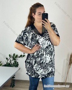 Tunika krátky rukáv dámska nadrozmer (54/56 ONE SIZE) TURECKÁ MODA TME248100