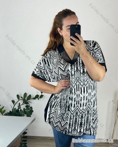 Tunika krátky rukáv dámska nadrozmer (54/56 ONE SIZE) TURECKÁ MODA TME248100-4/DU