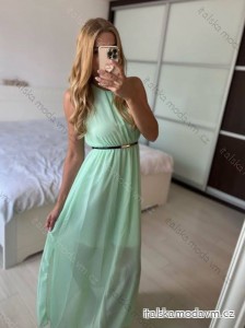 Šaty dlouhé elegantné bez rukávov dámske (S/M/L ONE SIZE) TALIANSKA MÓDA IMWCN24065/DUR