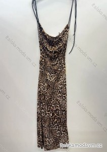 Šaty dlouhé na ramínka leopard dámske (S/M ONE SIZE) TALIANSKA MÓDA IMPSH24123328