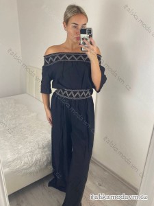 súprava letná tunika nohavice dámska (S/M ONE SIZE) TALIANSKA MÓDA IMM24M35293m15065