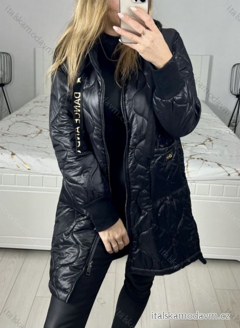 Bunda oversize s kapucňou dámska (M/L ONE SIZE) TALIANSKA MÓDA IM423CIRO