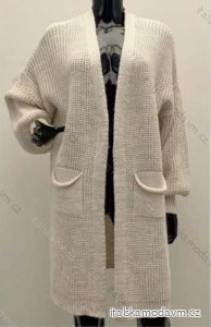 Cardigan pletený dlhý rukáv dámsky (S/M/L ONE SIZE) TALIANSKA MÓDA IMM24M8600