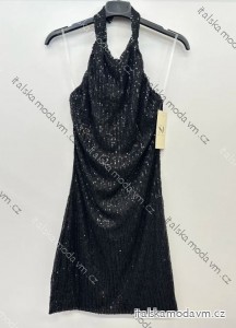 Šaty elegantné trblietavé s flitrami bez rukávov dámske (S/M/L ONE SIZE) TALIANSKA MÓDA IMPSH243405