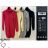 Šaty krátké teplé s rolákem dlouhý rukáv dámské (S/M/L ONE SIZE) ITALSKÁ MÓDA IMM24M9062/DR S/M červená