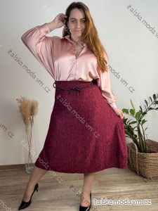 Sukňa teplá dlhá dámska (S/M/L ONE SIZE) TALIANSKA MÓDA IM7211044/DR