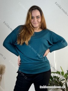 Sveter tenký dlhý rukáv dámsky nadrozmer (50/52/54 ONE SIZE) TALIANSKA MODA IM724335/DR