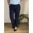 Kalhoty elegantní dámské nadrozměr (44/46/48 ONE SIZE) ITALSKÁ MÓDA IMWT25091/DUR 44/46/48 tmavě modrá